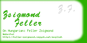 zsigmond feller business card